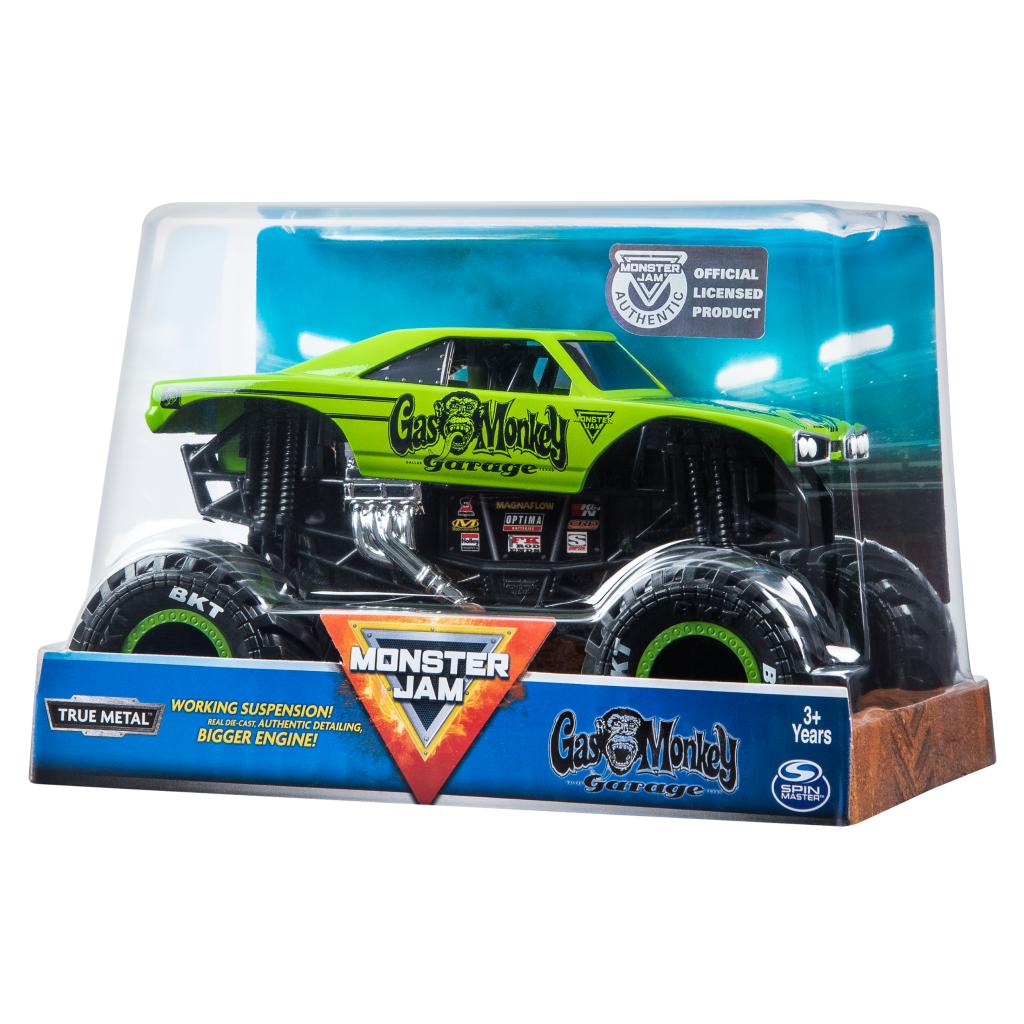 Spin Master Monster Jam Monster Jam, Official Gas Monkey Monster Truck, Die Cast Vehicle, 124