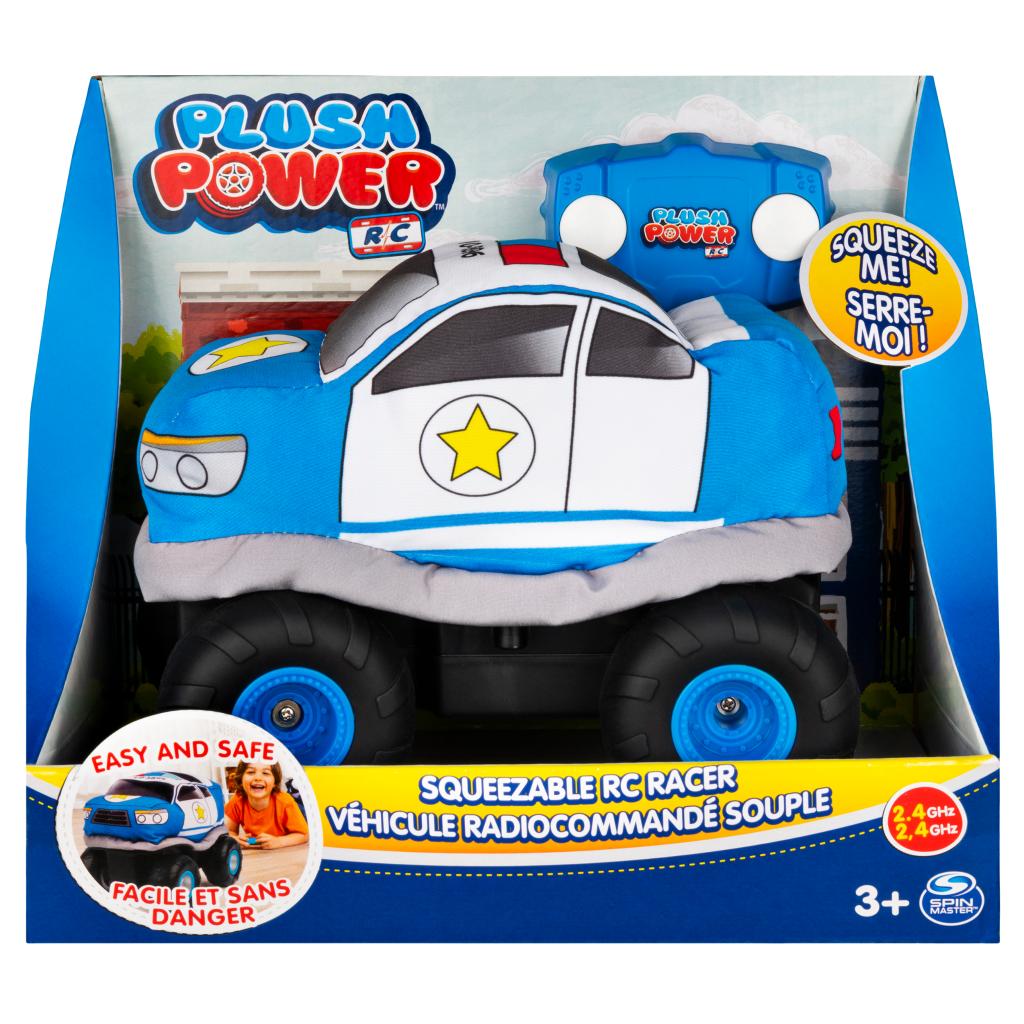 Plush Power RC, Remote Control Police Car with Soft Body and 2Way