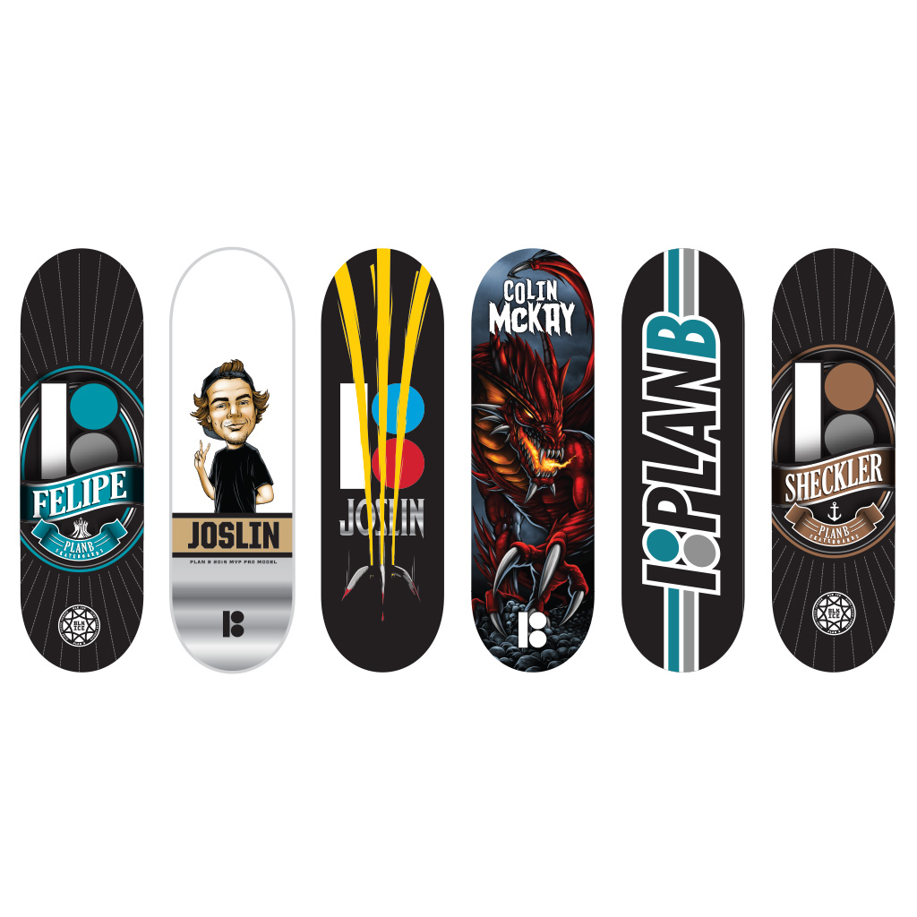 Spin Master Tech Deck 96mm Fingerboard 6 Pack PlanB Series