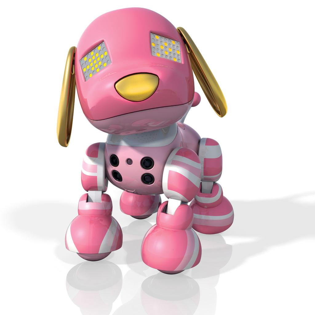 pink zoomer dog